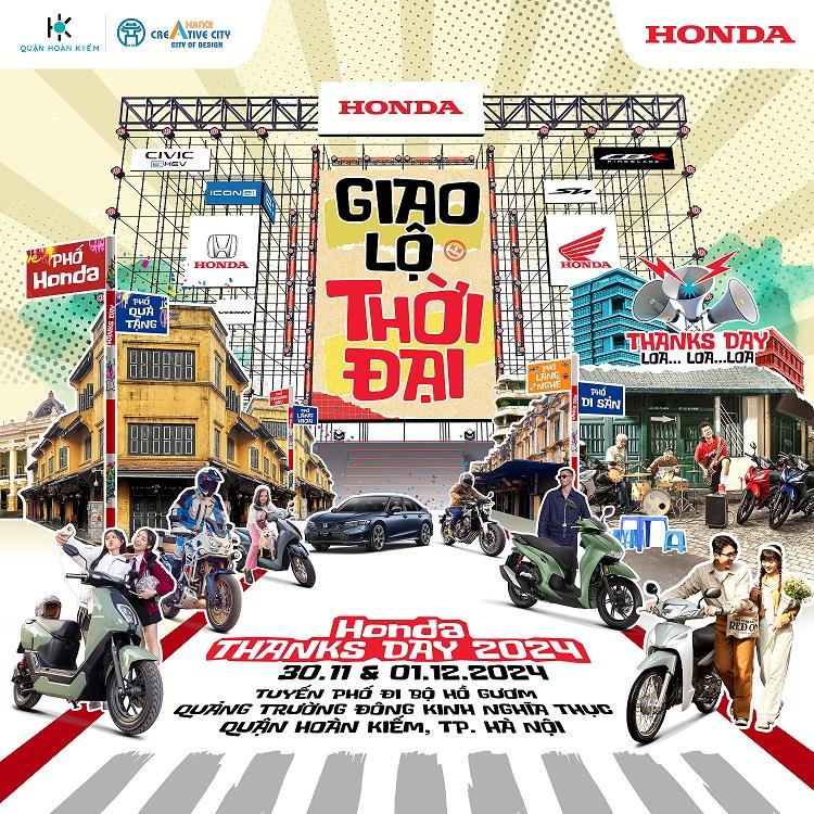 Honda Thanks Day 2024 – Giao lộ Thời đại Trải nghiệm Hành trình Honda trong dòng chảy văn hóa lịch sử Hà Nội