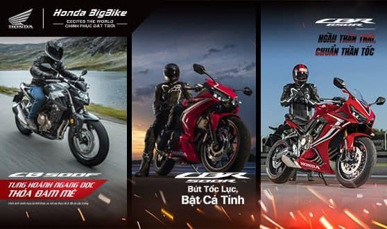 Honda Việt Nam giới thiệu  loạt phiên bản mới mẫu xe phân khối lớn CBR650R, CBR500R và CB500F