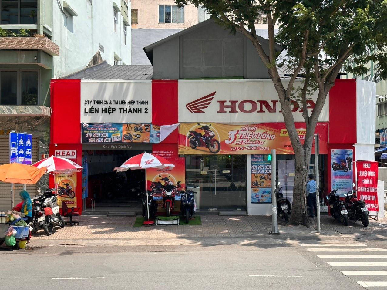 QUẬN 5, TP. HỒ CHÍ MINH_Chuyển nhượng Cửa Hàng Bán Xe Máy và Dịch Vụ Do Honda Ủy Nhiệm (HEAD)