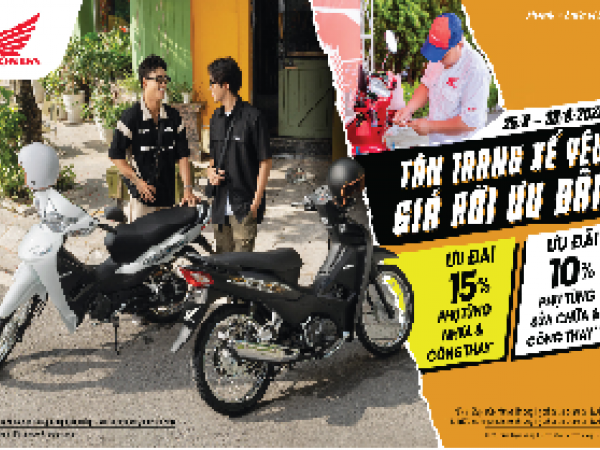 CÙNG Honda “TÂN TRANG XẾ YÊU, GIÁ HỜI ƯU ĐÃI”