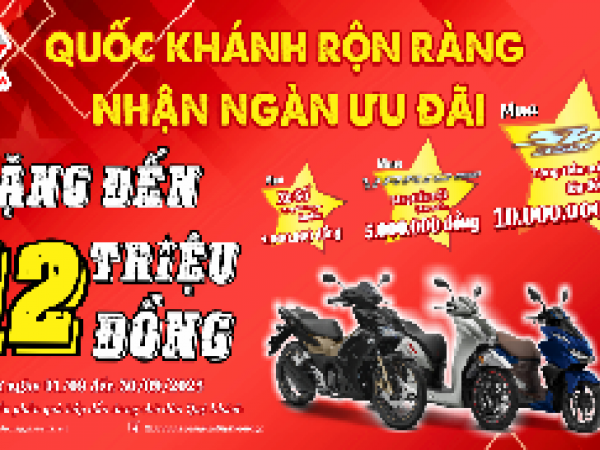 QUỐC KHÁNH RỘN RÀNG - NHẬN NGÀN ƯU ĐÃI 