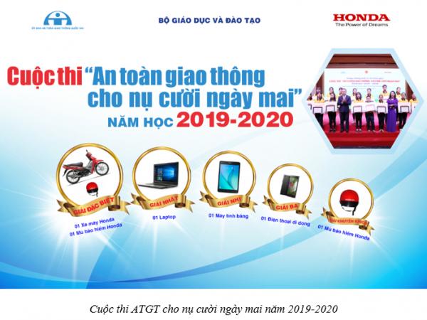 SÁNG TẠO TRONG TỔ CHỨC CUỘC THI “AN TOÀN GIAO THÔNG CHO NỤ CƯỜI NGÀY MAI” NĂM HỌC 2019 – 2020