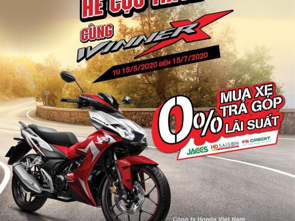 Honda Việt Nam ưu đãi cho khách hàng mua xe WINNER X - “Hè cực thích cùng WINNER X”