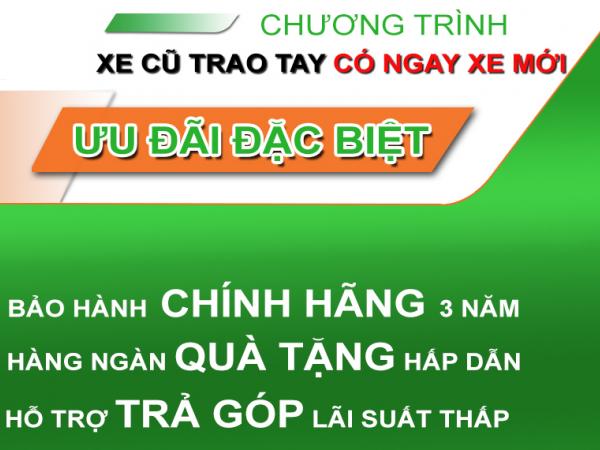 Thu Xe Cũ - Nhận Ngay Xe Mới