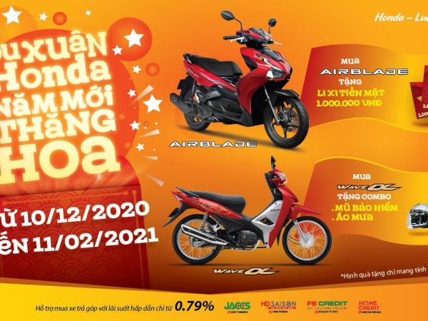 Wave Alpha 110cc & Air Blade 150cc/125cc - “Du xuân Honda, Năm mới thăng hoa” -